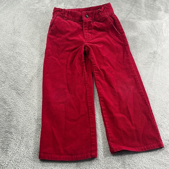 Janie and Jack Other - Janie and Jack 4 100% Cotton Red Corduroy Wide Leg Pants